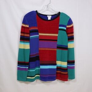 Koret Sweater S Multicolor Womens Art To Wear Patchwork Knit